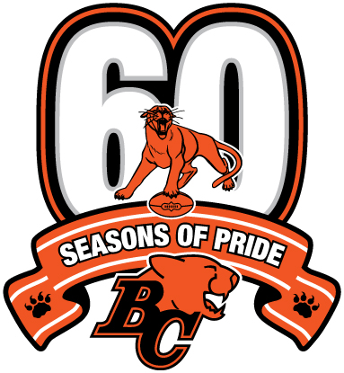 BC Lions 2013 Anniversary Logo iron on paper